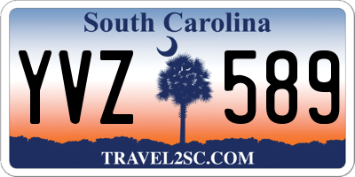 SC license plate YVZ589