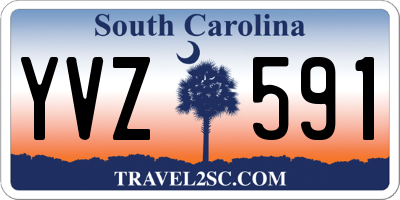 SC license plate YVZ591