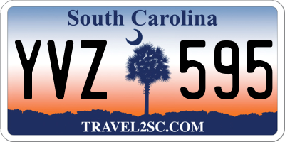 SC license plate YVZ595