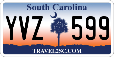 SC license plate YVZ599