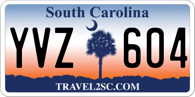 SC license plate YVZ604