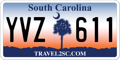 SC license plate YVZ611