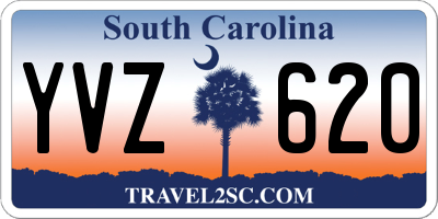 SC license plate YVZ620