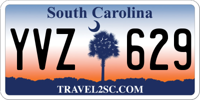 SC license plate YVZ629