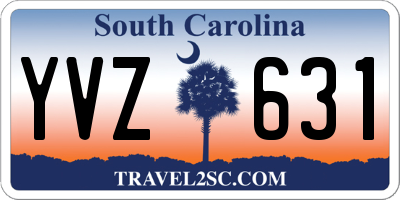 SC license plate YVZ631