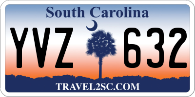 SC license plate YVZ632