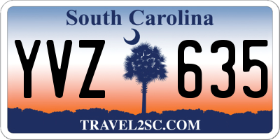 SC license plate YVZ635