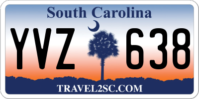 SC license plate YVZ638