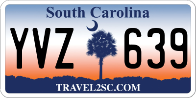 SC license plate YVZ639