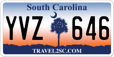 SC license plate YVZ646