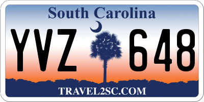 SC license plate YVZ648