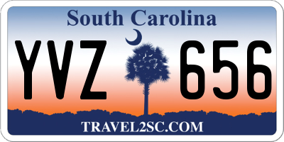 SC license plate YVZ656