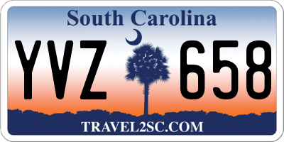 SC license plate YVZ658