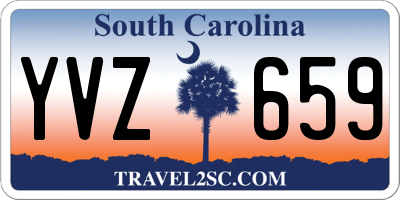 SC license plate YVZ659