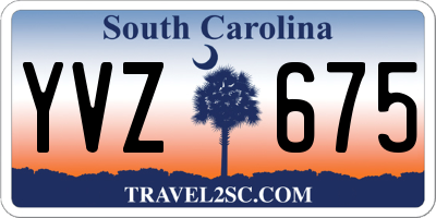 SC license plate YVZ675