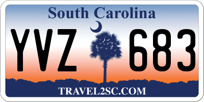 SC license plate YVZ683