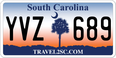 SC license plate YVZ689
