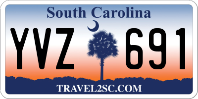 SC license plate YVZ691