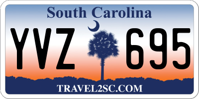 SC license plate YVZ695