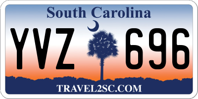 SC license plate YVZ696