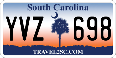 SC license plate YVZ698