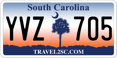 SC license plate YVZ705