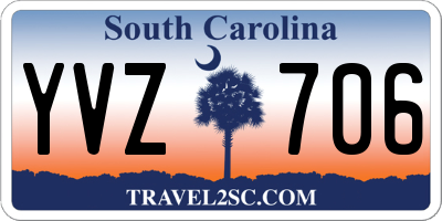 SC license plate YVZ706