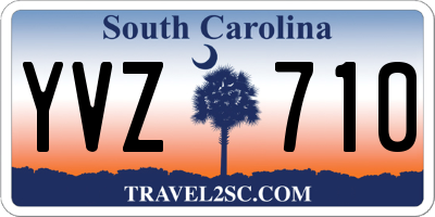SC license plate YVZ710