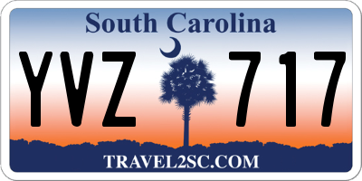 SC license plate YVZ717