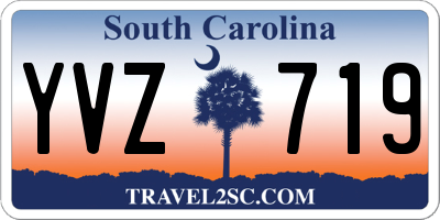 SC license plate YVZ719