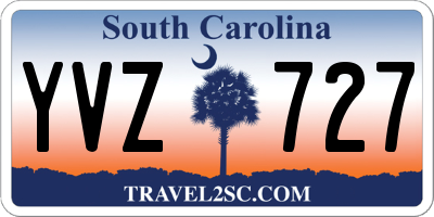 SC license plate YVZ727