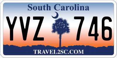 SC license plate YVZ746