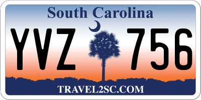SC license plate YVZ756