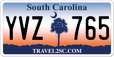 SC license plate YVZ765