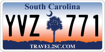 SC license plate YVZ771