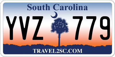 SC license plate YVZ779