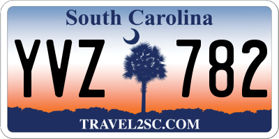 SC license plate YVZ782