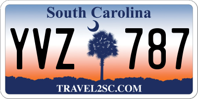 SC license plate YVZ787