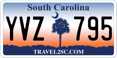 SC license plate YVZ795