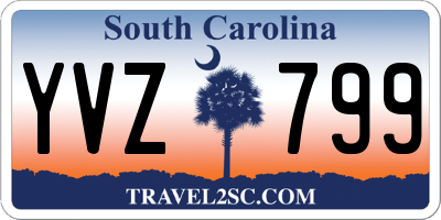 SC license plate YVZ799