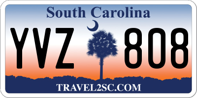 SC license plate YVZ808
