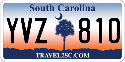 SC license plate YVZ810