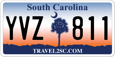SC license plate YVZ811