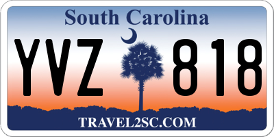 SC license plate YVZ818