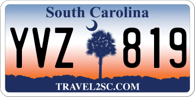 SC license plate YVZ819