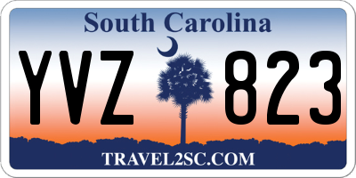 SC license plate YVZ823