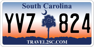 SC license plate YVZ824