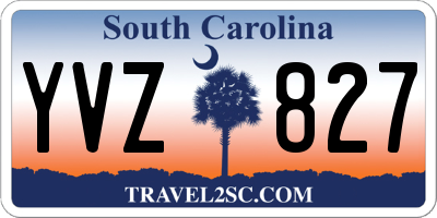 SC license plate YVZ827