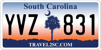 SC license plate YVZ831