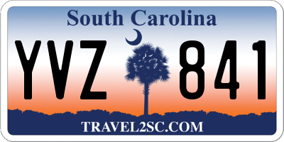 SC license plate YVZ841